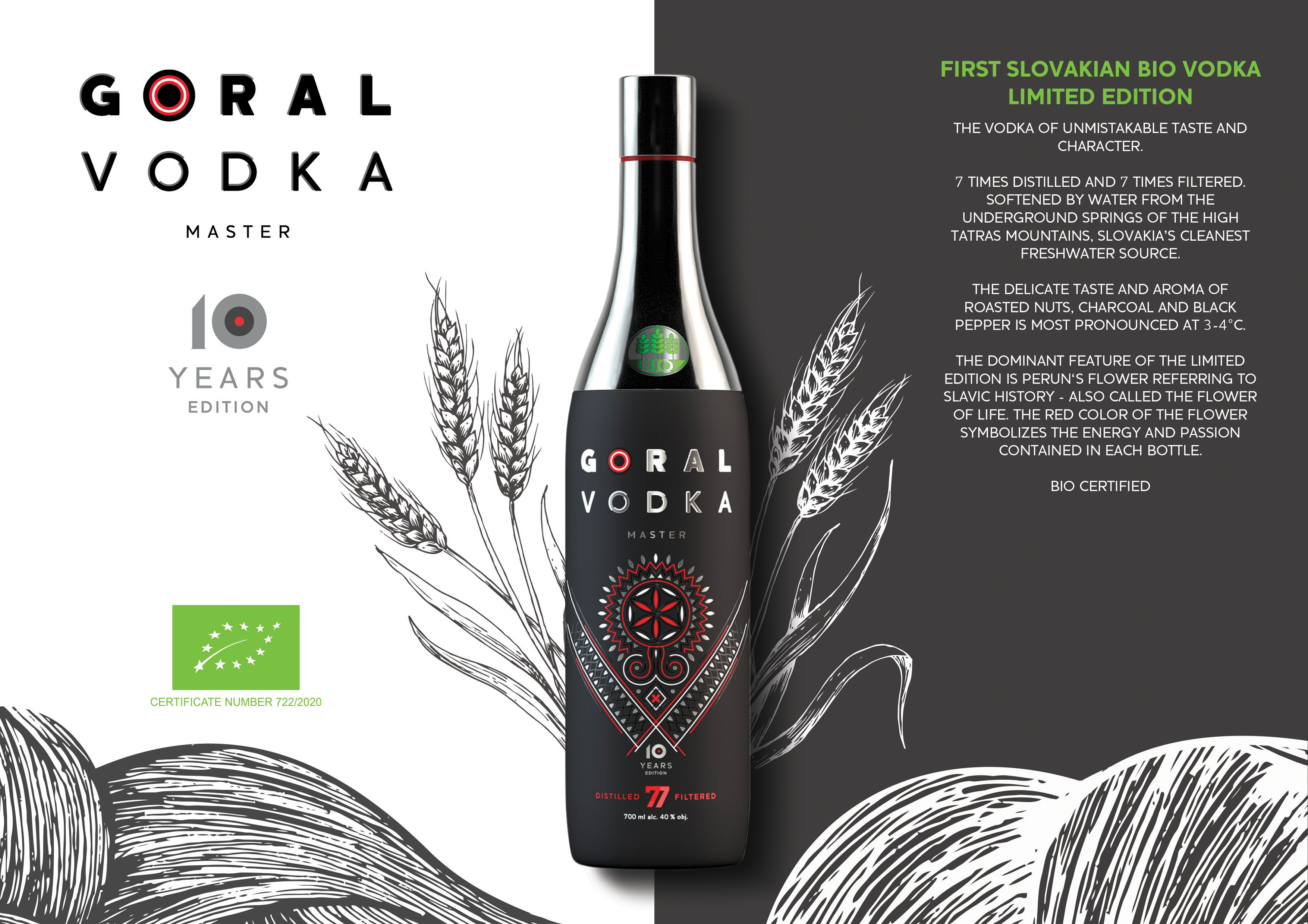 SLOVAK - Goral BIO FOOD BEST Vodka MASTER GAS | s.r.o. 40% Familia,