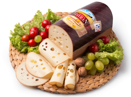 Cheese from Zahorie Havran Ementaler smoked