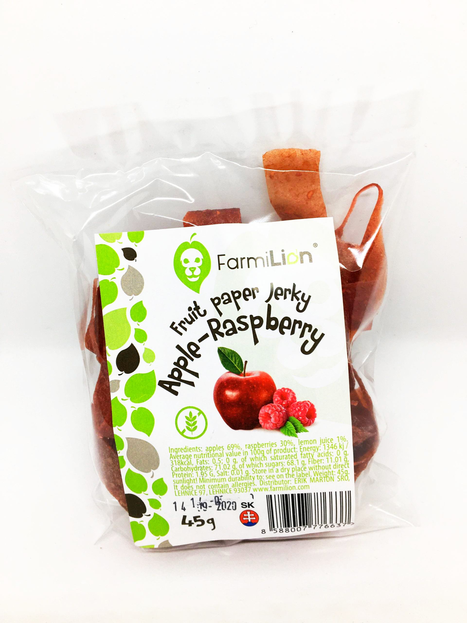 Fruit paper - Jerky raspberry 45g